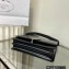 Prada Emblème brushed leather shoulder Bag 1BD321 Black 2022