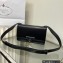 Prada Emblème brushed leather shoulder Bag 1BD321 Black 2022