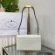Prada Emblème brushed leather shoulder Bag 1BD321 White 2022