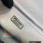 Prada Emblème brushed leather shoulder Bag 1BD321 White 2022