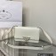 Prada Emblème brushed leather shoulder Bag 1BD321 White 2022