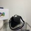 Prada Monochrome Saffiano leather shoulder Bag 1BD317 Black 2022