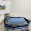 Prada Monochrome Saffiano leather shoulder Bag 1BD317 Blue 2022