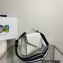 Prada Monochrome Saffiano leather shoulder Bag 1BD317 White 2022