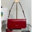 Prada Femme brushed leather shoulder Bag 1BD323 Red 2022