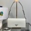 Prada Femme brushed leather shoulder Bag 1BD323 White 2022