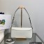 Prada Femme brushed leather shoulder Bag 1BD323 White 2022