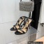 Gianvito Rossi Heel 10.5cm Giza Leather Sandals Black 2022