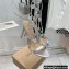 Gianvito Rossi Heel 10.5cm Giza Leather Sandals Metallic Silver 2022