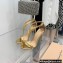 Gianvito Rossi Heel 10.5cm Eiko Stiletto Leather Sandals Metallic Gold 2022