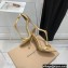 Gianvito Rossi Heel 10.5cm Eiko Stiletto Leather Sandals Metallic Gold 2022