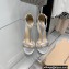 Gianvito Rossi Heel 10.5cm Eiko Stiletto Leather Sandals Metallic Silver 2022