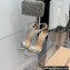 Gianvito Rossi Heel 10.5cm Eiko Stiletto Leather Sandals Metallic Silver 2022