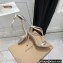 Gianvito Rossi Heel 10.5cm Eiko Stiletto Leather Sandals Metallic Silver 2022