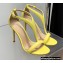 Gianvito Rossi Heel 10.5cm Eiko Stiletto Leather Sandals Yellow 2022