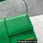 Jacquemus Leather Le Bambino Long Envelope Shoulder Bag Green