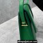 Jacquemus Leather Le Bambino Long Envelope Shoulder Bag Green