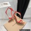 Gianvito Rossi Heel 10.5cm Eiko Stiletto Leather Sandals Red 2022