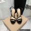Gianvito Rossi Heel 10.5cm Manhattan Patent Leather Sandals Black 2022