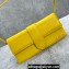 Jacquemus Leather Le Bambino Long Envelope Shoulder Bag Yellow