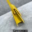 Jacquemus Leather Le Bambino Long Envelope Shoulder Bag Yellow