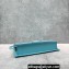 Jacquemus Leather Le Bambino Long Envelope Shoulder Bag Sky Blue