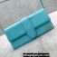 Jacquemus Leather Le Bambino Long Envelope Shoulder Bag Sky Blue