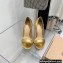 Gianvito Rossi Heel 10.5cm Baiser Leather Sandals Metallic Gold 2022
