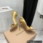 Gianvito Rossi Heel 10.5cm Baiser Leather Sandals Metallic Gold 2022