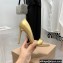 Gianvito Rossi Heel 10.5cm Baiser Leather Sandals Metallic Gold 2022