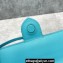 Jacquemus Leather Le Bambino Long Envelope Shoulder Bag Sky Blue