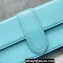 Jacquemus Leather Le Bambino Long Envelope Shoulder Bag Sky Blue