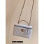 Chanel Vanity Case Bag with Chain Handle AP2805 in Original Quality Grained Calfskin White 2022