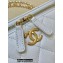 Chanel Vanity Case Bag with Chain Handle AP2805 in Original Quality Grained Calfskin White 2022
