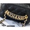Chanel Vanity Case Bag with Chain Handle AP2805 in Original Quality Grained Calfskin Black 2022