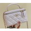 Chanel Vanity Case Bag with Chain Top Handle AP2199 in Original Quality Lambskin Cherry Pink 2022