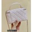 Chanel Vanity Case Bag with Chain Top Handle AP2199 in Original Quality Lambskin Cherry Pink 2022