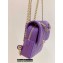 Chanel Backpack Bag with Chain AS3108 in Original Quality Grained Calfskin Purple 2022
