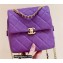 Chanel Backpack Bag with Chain AS3108 in Original Quality Grained Calfskin Purple 2022
