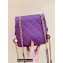 Chanel Backpack Bag with Chain AS3108 in Original Quality Grained Calfskin Purple 2022
