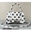 Balenciaga Hourglass Small Handbag Sprayed Polka Dots Printed Box White 2022