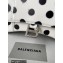 Balenciaga Hourglass Small Handbag Sprayed Polka Dots Printed Box White 2022
