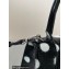 Balenciaga Hourglass Small Handbag Sprayed Polka Dots Printed Box Black 2022
