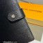 Louis Vuitton Medium Ring Agenda Cover EPI Leather Black R20202