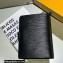 Louis Vuitton Medium Ring Agenda Cover EPI Leather Black R20202