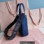 Miu Miu Matelassé denim handbag 5BA220 Blue