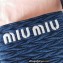 Miu Miu Matelassé denim handbag 5BA220 Blue