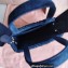 Miu Miu Matelassé denim handbag 5BA220 Blue