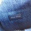 Miu Miu Matelassé denim handbag 5BA220 Blue
