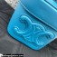 Ceine SMALL BOX cuir triomphe bag in Smooth Calfskin Blue 2022